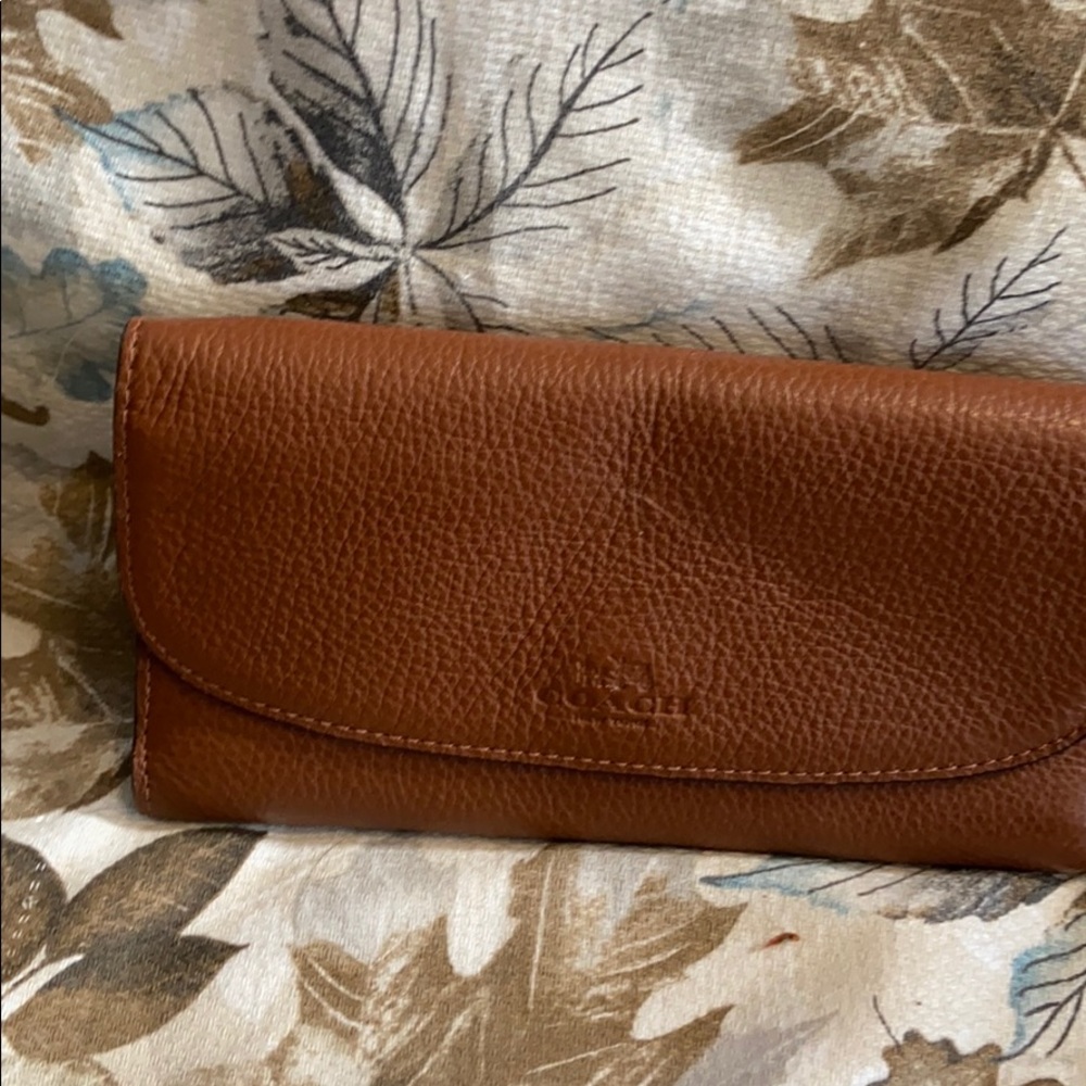 Authentic Coach Camel color wallet